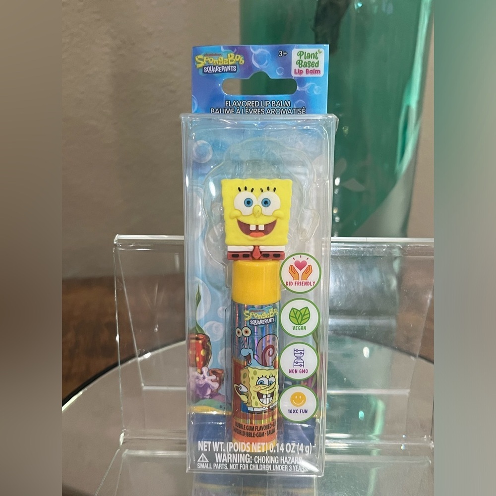 SpongeBob Character Lip Balm, bubblegum flavored, new!